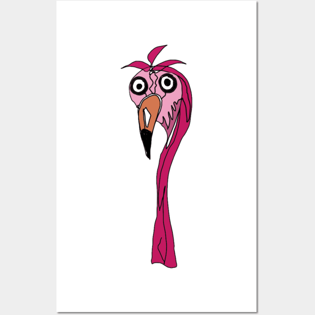 Pink Flamingo Wall Art by bailezell